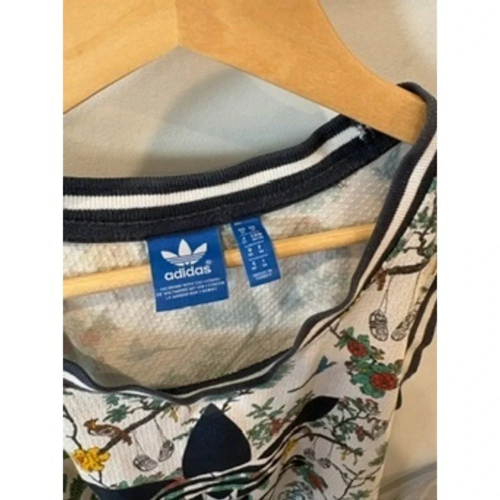 Adidas Originals Floral Bird Mesh Tank Top